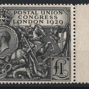 #491 GB 1929 PUC £1 black um sg438