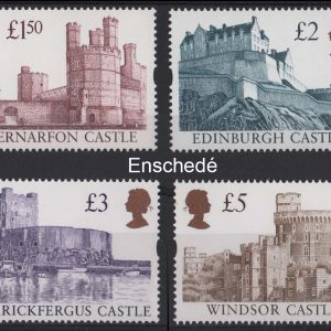 #657 GB 1997 Castles Enschedé set of 4 um sg1993-1996 c£80