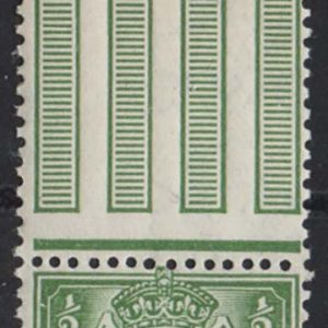 #448 GB 1912 ½d bright yellow-green fine um sg354var N14(11) c£75