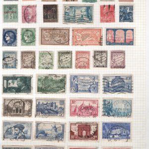 #138 France Album page of mainly fu - as scan