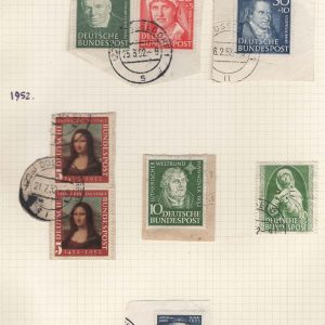 #748 Germany 1951-52 vfu range as scan c£180