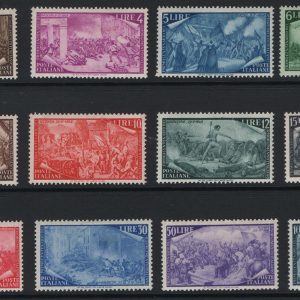 #797 Italy 1948 Centenary of Revolution set of 12 fresh m/mint