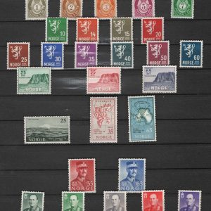 #887 Norway 1937-1958 f mint range c£40 in 2008, post-war items um