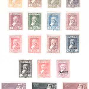 #926 Spain 1930 Goya set of 18 f mint sg553-569 c£48