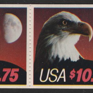 #978 USA 1983 $10.75 Bald Eagle & Moon booklet pane of 3 um sg2185a c£130