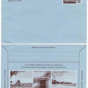 #963 Trinidad & Tobago 1970 8c aerogramme fine unused HG13