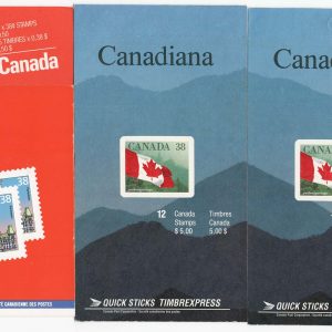 #078 Canada 1989 $5 booklet sgSB116 2 copies, mutual mirror image
