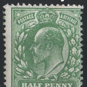 #395 GB 1911 ½d deep dull yellow-green (blotchy print) f mint sg267var Spec M3(4)
