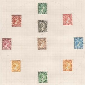 #117 Falklands 1891 ½d - 1s range fresh mint sg16, etc, mostly fine, incl 6d