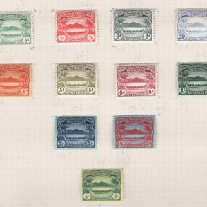 #922 Solomon Is 1908 Small Canoes set of 11 f mint sg8-17 c£225