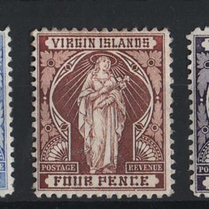#994 Virgin Is 1899 1d - 7d fresh m/mint sg44-48 c£50