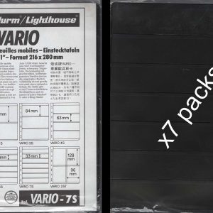 #003 Accessories Lighthouse Vario stock sheets 7x sealed packs of 5
