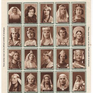#794 Ireland 1930s Souvenir of Beauty Irish History & Legend Women Portraits Sheet