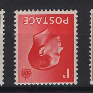 #508 GB 1936 KE8 wmk inverted set of 3 um good perfs sg457i-459i