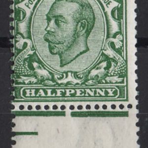 #429 GB 1911 ½d die 2 wmk crown bluish-green um sg338var Spec N4(5) c£200