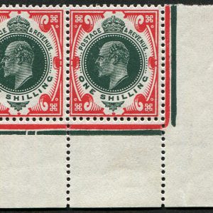 #416 GB 1911 1s sg313 VARIETY, SCRATCH AT BACK OF EAR & BOTTOM FRAME BROKEN R20/11