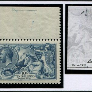 #475 GB 1918 10s sg417a MAJOR RE-ENTRY r1/1 um CORNER copy, superb fresh, scarce