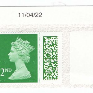 Discount Barcoded Postage: Sheet of 50 2nd Class ex RM Swapout Face £42.50