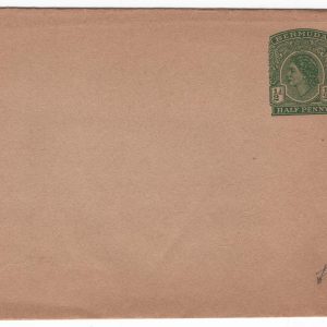 Bermuda 1953 Wrapper, ½d green on buff fine gummed