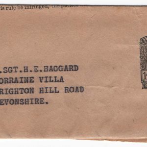 Bermuda 1953 Wrapper, 1d black on buff, used, fair