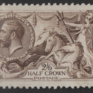 #443 GB 1918 2/6d olive-brown Bradbury seahorse vf mint sg413a c£190