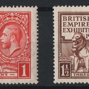 #455 GB 1925 Wembley set um sg432-43