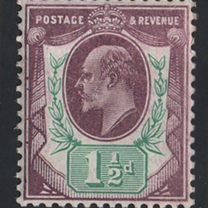 #361 GB 1902 1½d Slate-purple & blue green/chalky sg224 um