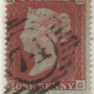 #150 GB 1854 1d die 1 SC16 sg17var fu plate 204 GB Spec C1 rare plate c£250