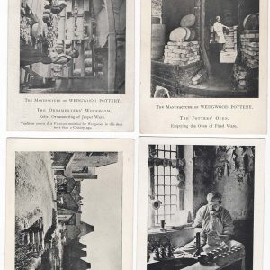 #700 Postcards  Group of 4 'Manufacture Of Wedgwood Pottery' - Vintage Postcards c1904 unused