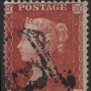 #178 GB 1854 1d red small crown perf 14 sg22 plate 204 FC, vgu Spec C2 c£350