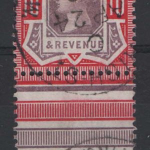 #351 GB 1887 10d purple & carmine sg210 vfu, crisp cds