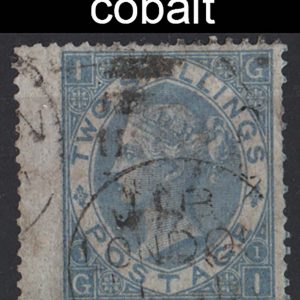 #262 GB 1867 2s cobalt, a few nibbled perfs otherwise fu sg120a c£3000