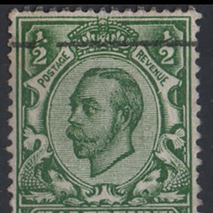 #403 GB 1911 ½d die 2 wmk crown fu, with no cross on crown sg340a c£55