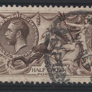 #444 GB 1918 2/6d chocolate-brown fu sg415 c£65