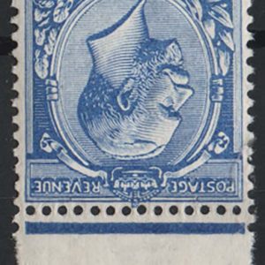 #421 GB 1912 2½d blue wmk inverted & reversed um gum crease sg372Wk c£45