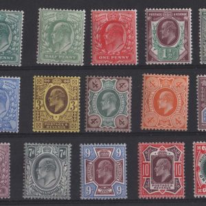 #360 GB 1902 Simplified set of 15 vf mint (many almost um) sg215-314
