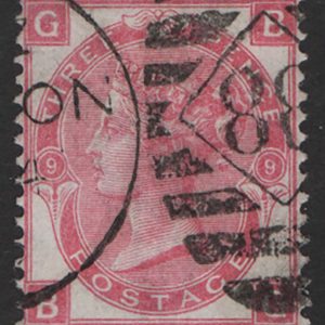 #245 GB 1867 3d rose plate 9 fu sg103