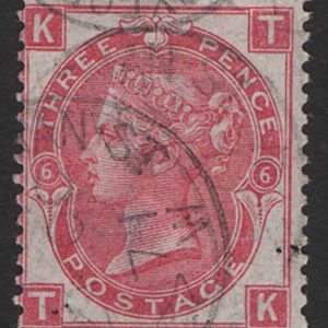 #242 GB 1867 3d rose plate 6 sg103 vfu cds