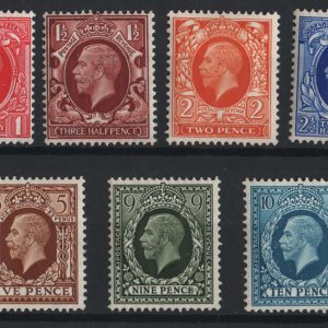 #458 GB 1934 ½d - 1s set of 11 f mint sg439-449