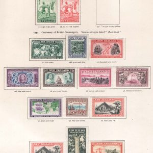 #671 New Zealand 1940 Centenary set of 13 vf mint ½d - 1s sg613-625 + 1939 Health pair c£83