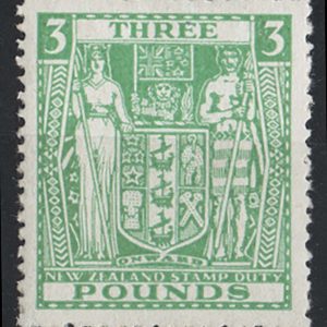 #667 New Zealand 1940 Arms postal fiscals multiple wmk £3 vf mint, sgF208 c£300