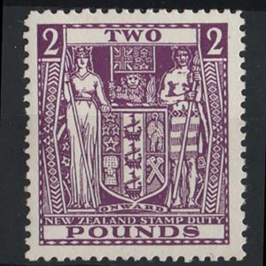 #666 New Zealand 1940 Arms postal fiscals multiple wmk £2 vf mint, sgF207 c£225