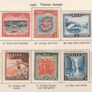 #679 Niue 1950 ½d - 1s set of 10 vf mint sg113-122