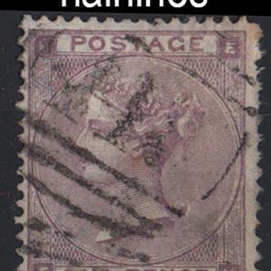 #228 GB 1862 6d lilac hairlines vfu sg85 c£100