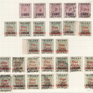 #019 British Guiana 1889 2c on 2c sg192 m&u, then 1c on $1 - 1c on $4 f mint and fu with some duplication sg207-210 c£275+