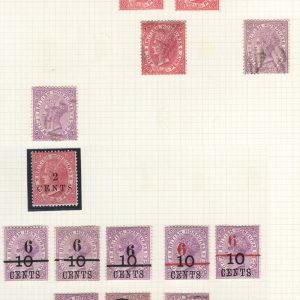 #027 British Honduras  1884-1891 m&u range, sg18 etc c£134