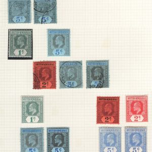 #028 British Honduras  1891-1908 mainly mint range with a fu sg55, etc c£125+