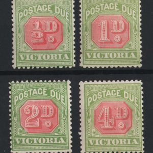 #749 Victoria 1905 Postage Dues crown/A set of 4, ½d - 4d f mint sgD34a-D37, 4d wmk inverted c£55+
