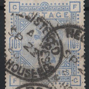 #329 GB 1883 10s pale ultramarine sg183a gu c£375