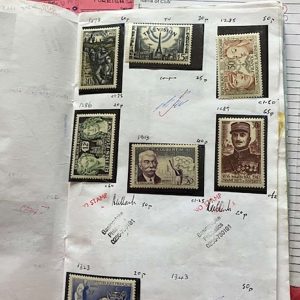 #006 Collections/Mixed Lots  World (strong in France) in 4 club books, priced over 25 years ago, generally at ? cat or less, to sell at £448